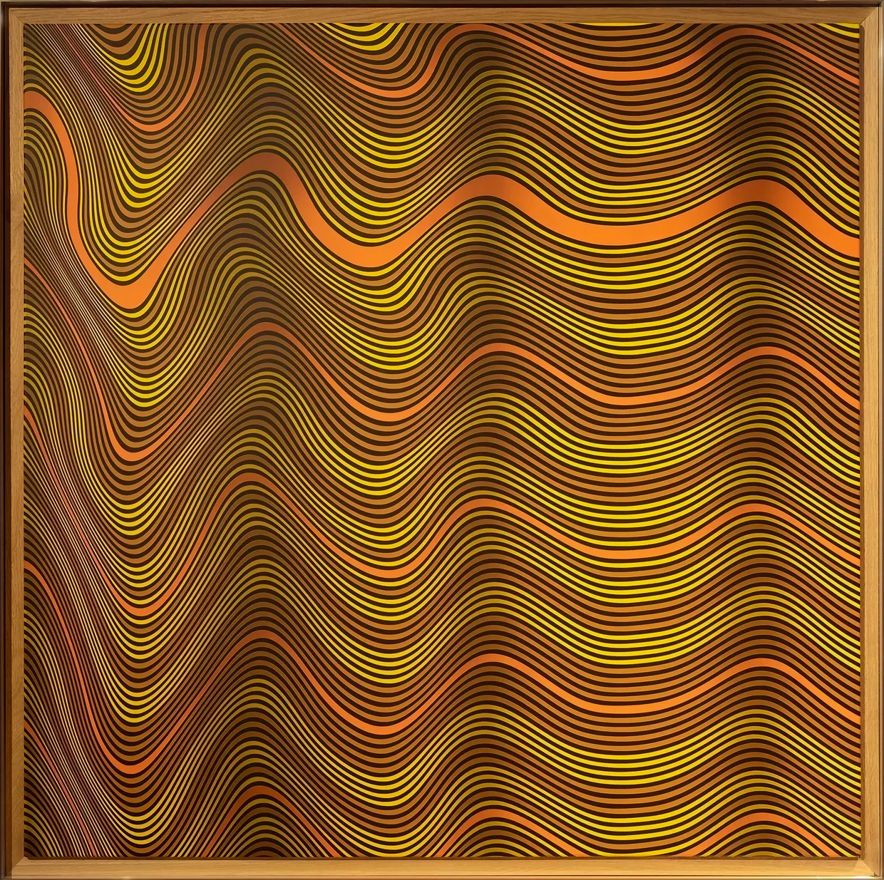 Pi Square Quantum Echoes painting with wave structure, rhythm, and visual transmission